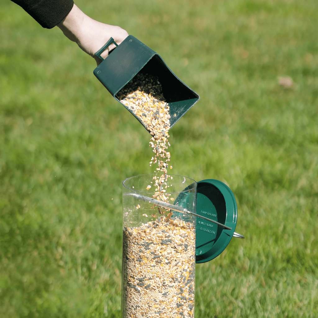 Squirrel-Proof Birdhouse with Rotating Perch and 4 Feeding Openings