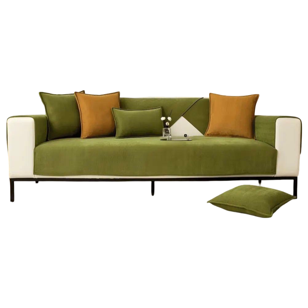 L-Shape Sofa Cover – Non-Slip Soft Couch Protector for Comfort and Style