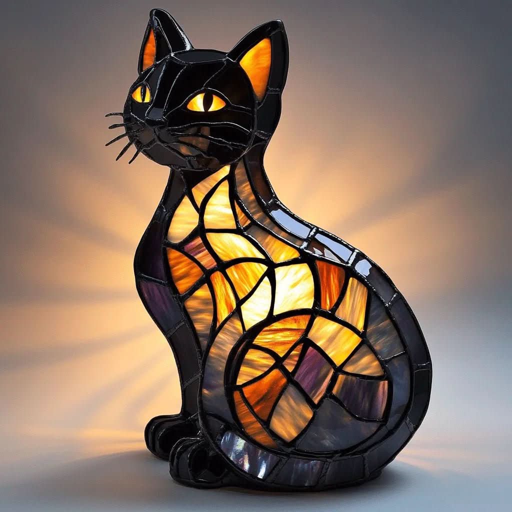 Playful LED Cat Night Light with Soft Ambient Glow