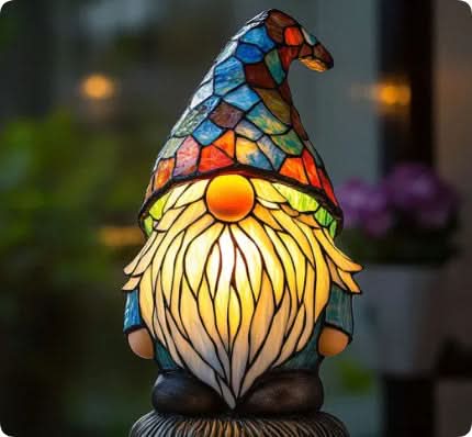 Artistic LED Night Light – Shimmering Dog Breed Statue
