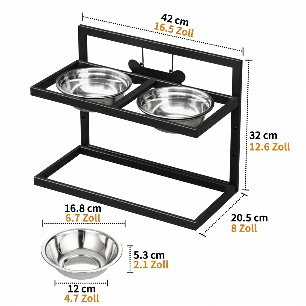 Ergonomic Feeding Station for Promoting Healthy Posture in Large Dogs