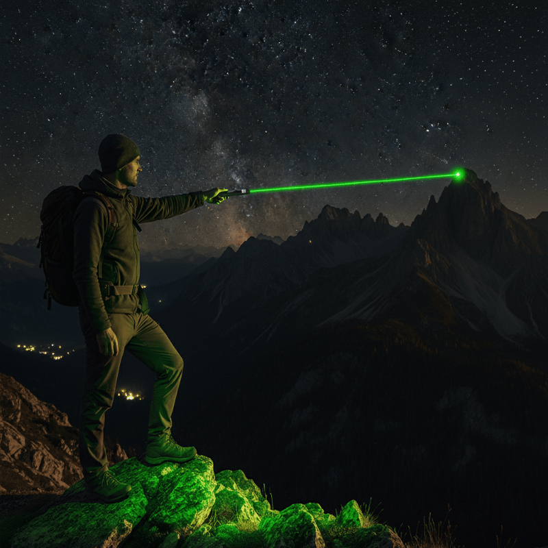 Powerful Laser Pointer with Adjustable Focus