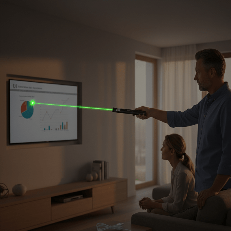 Powerful Laser Pointer with Adjustable Focus