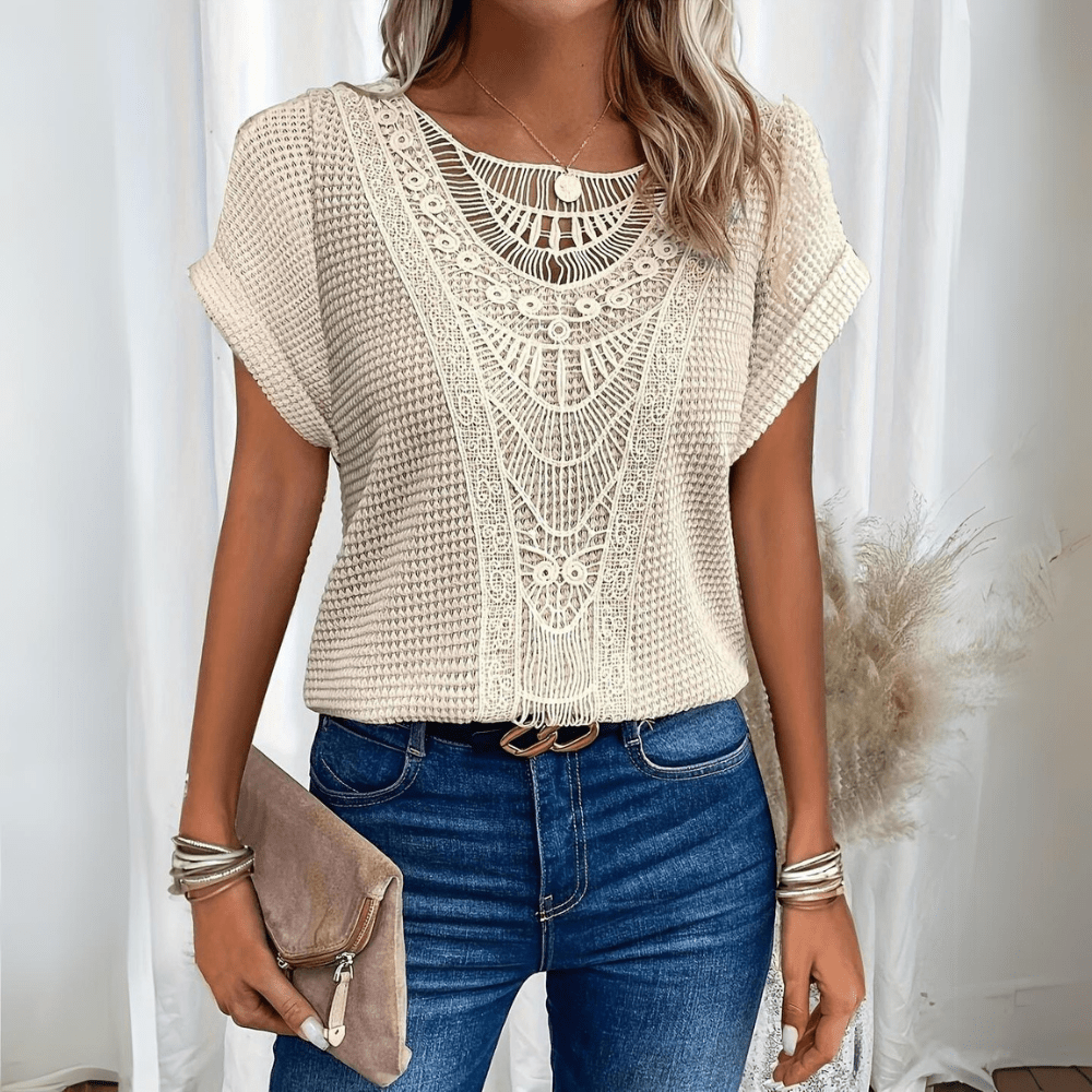 Women’s Boho Summer Top | Short Sleeve