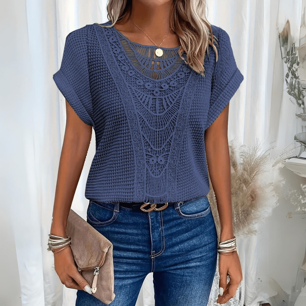 Women’s Boho Summer Top | Short Sleeve