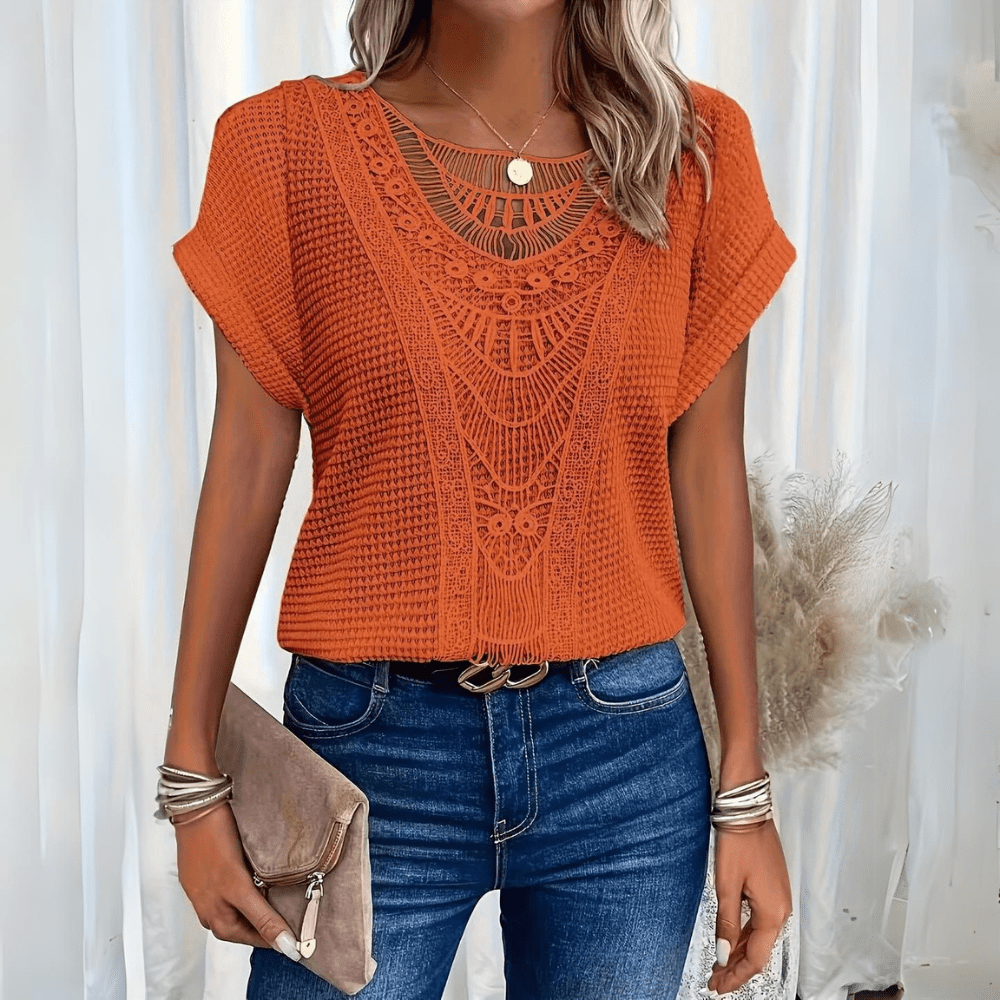 Women’s Boho Summer Top | Short Sleeve