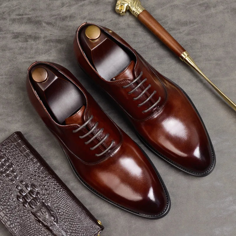 Men's Italian Faux Leather Shoes Oxfords for Formal Occasions