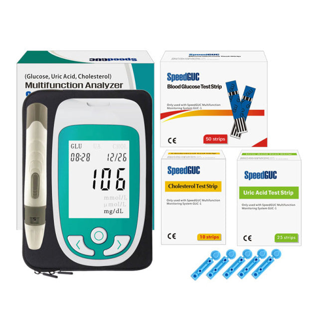 Health Monitor: Cholesterol, Glucose & Uric Acid Levels
