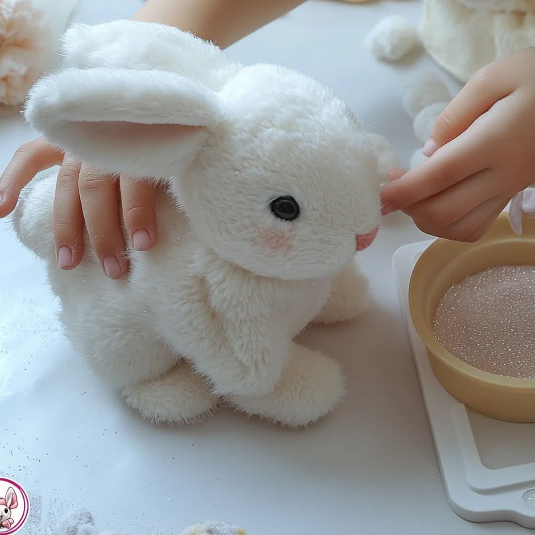 Animated Rabbit | Realistic Hopping Plush Bunny for Kids