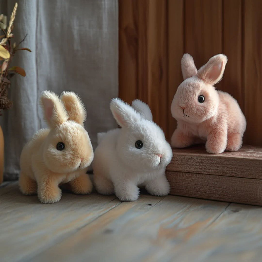 Animated Rabbit | Realistic Hopping Plush Bunny for Kids
