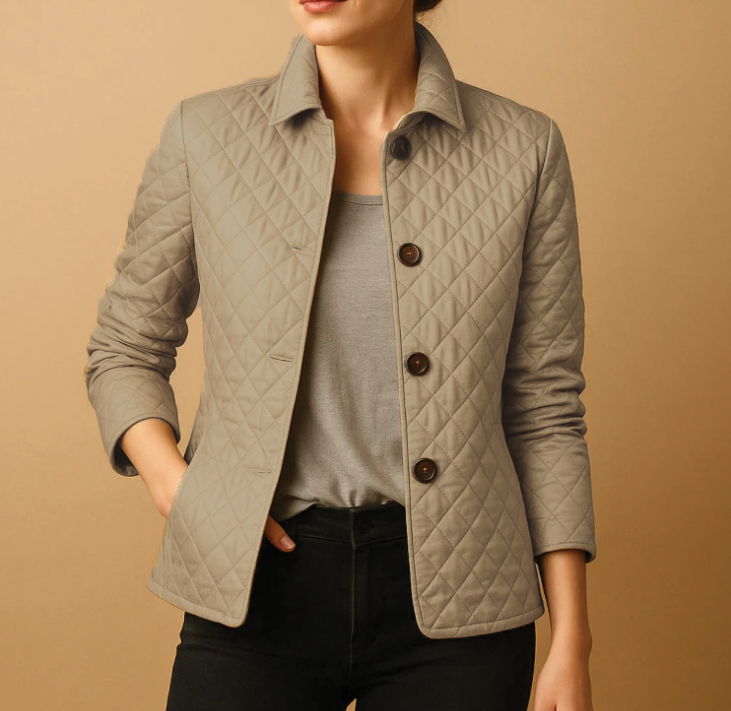 Women's Quilted Jacket | Lapel