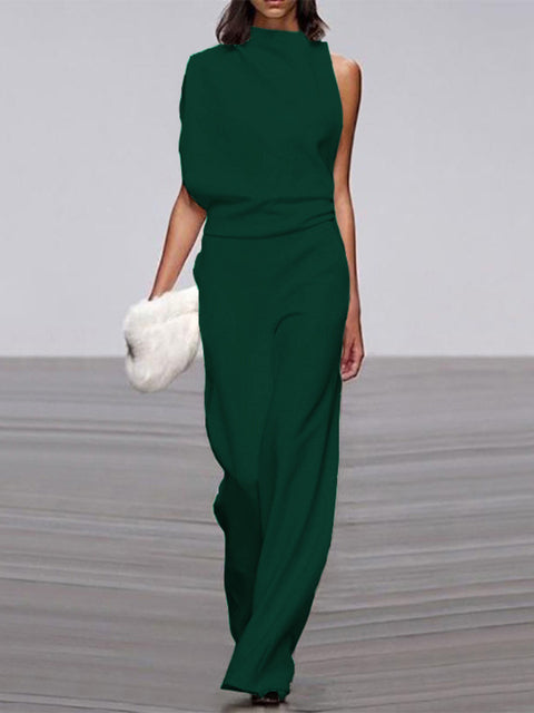 Women's Formal One-Shoulder Jumpsuit | Casual