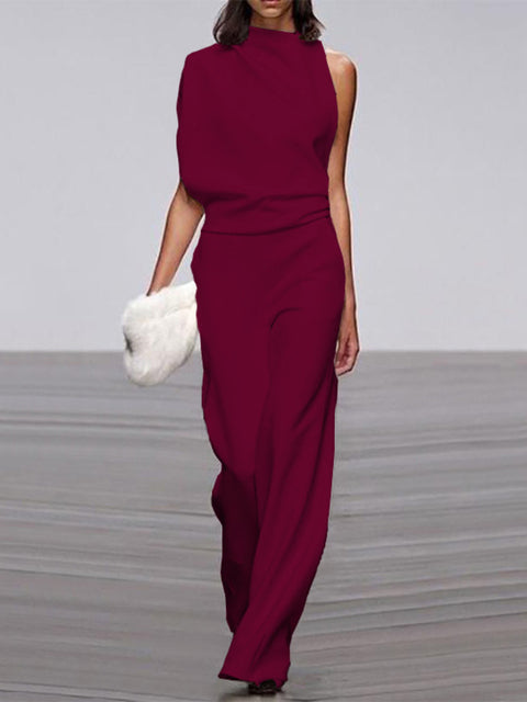 Women's Formal One-Shoulder Jumpsuit | Casual