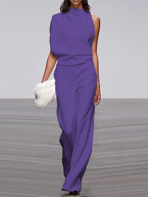Women's Formal One-Shoulder Jumpsuit | Casual