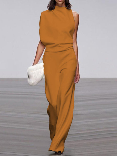 Women's Formal One-Shoulder Jumpsuit | Casual