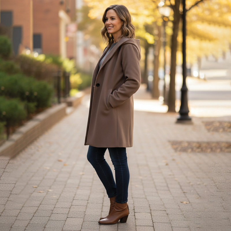 Women's Hooded Coat | Loose