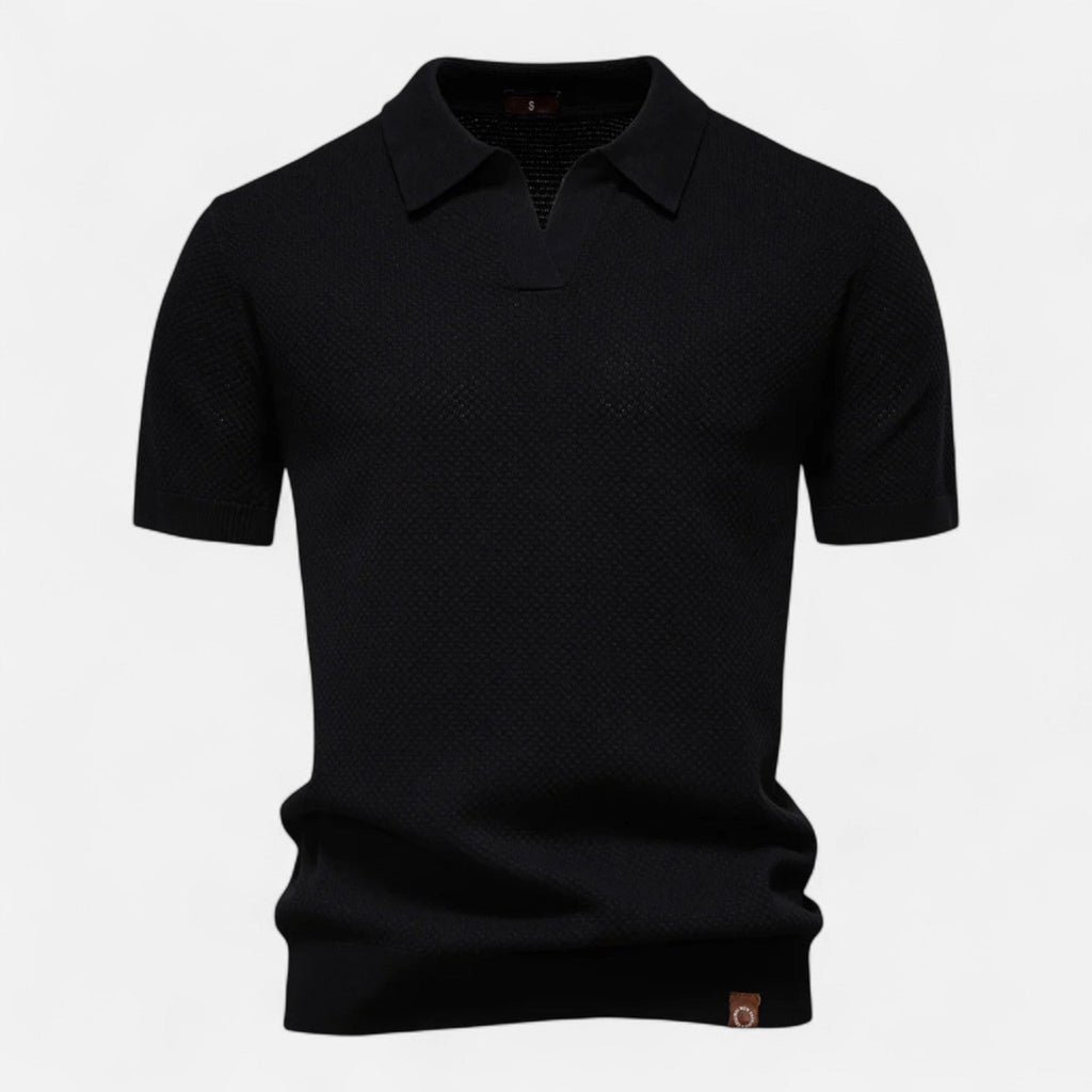 Men's V-Neck Polo Shirt | Short-Sleeve