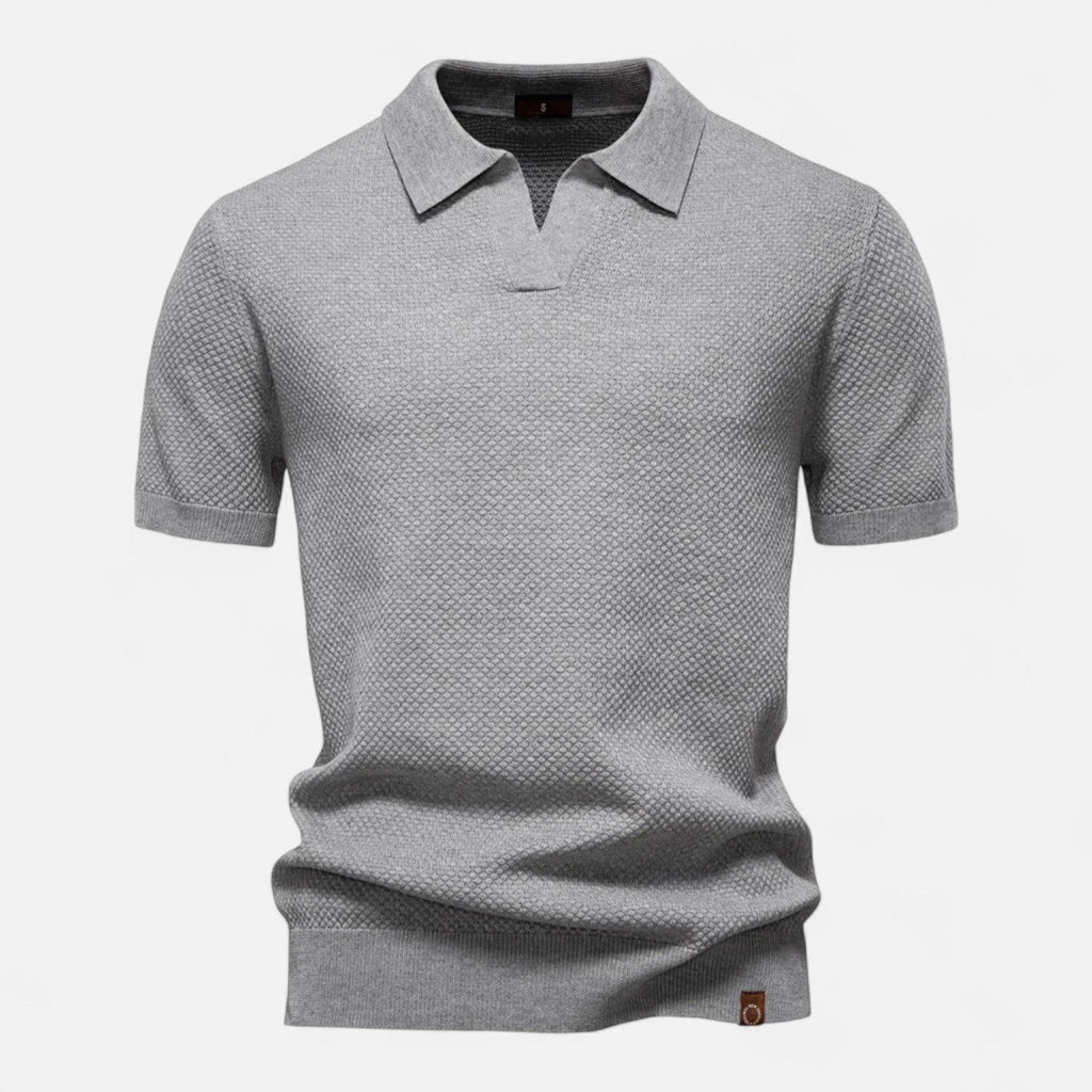Men's V-Neck Polo Shirt | Short-Sleeve
