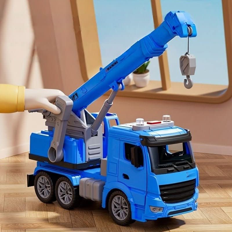 Crane Truck Toy with Light & Sound for Creative Construction Fun