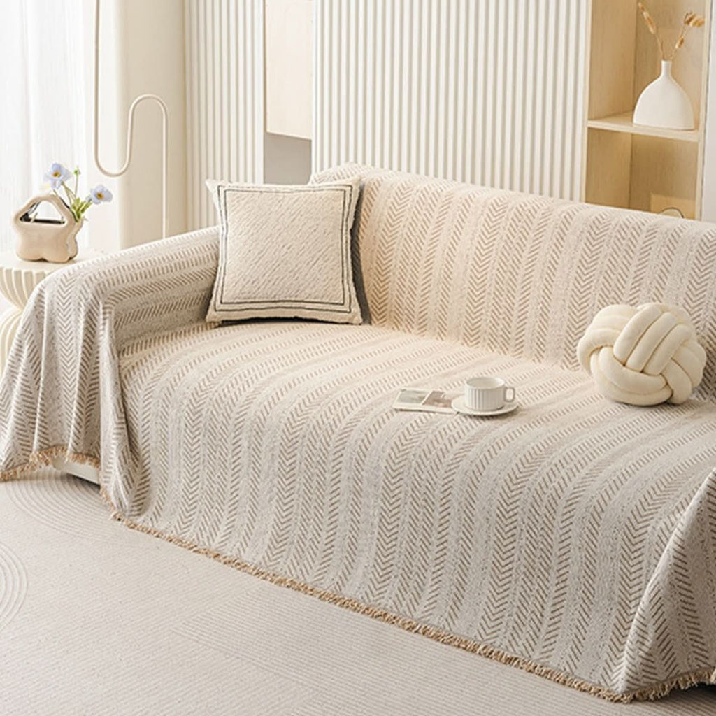Scratch-Resistant & Washable Chenille Sofa Cover