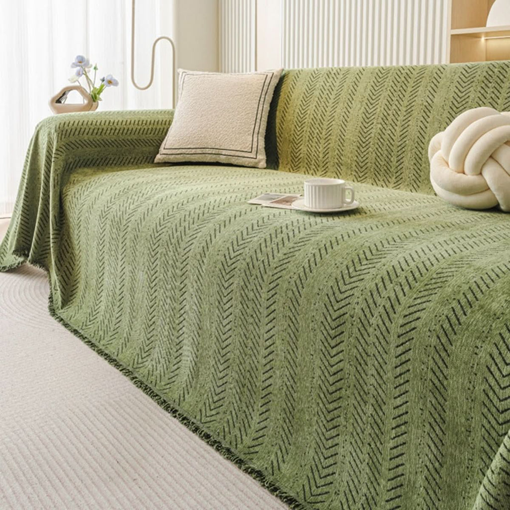 Scratch-Resistant & Washable Chenille Sofa Cover