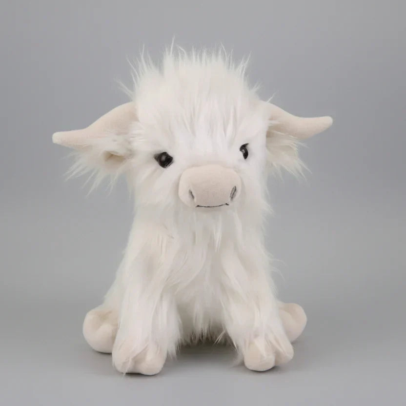 Soft Plush Highland Cow – Adorable Cuddle Toy for Friends