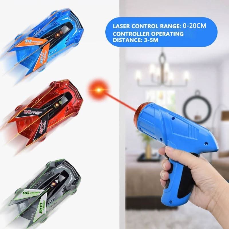Laser-Controlled Wall-Climbing RC Car for Kids