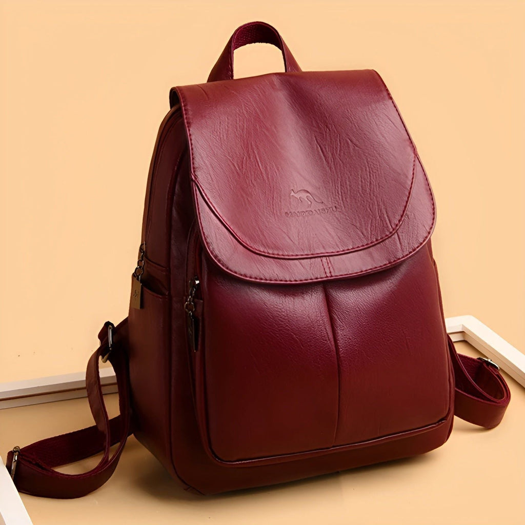Women's Leather Backpack – Stylish and Functional | Ideal for Daily Use and Office