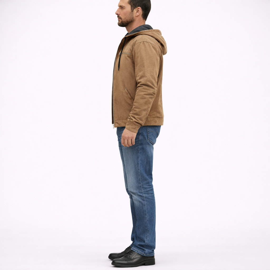 Hooded Bomber Jacket Men