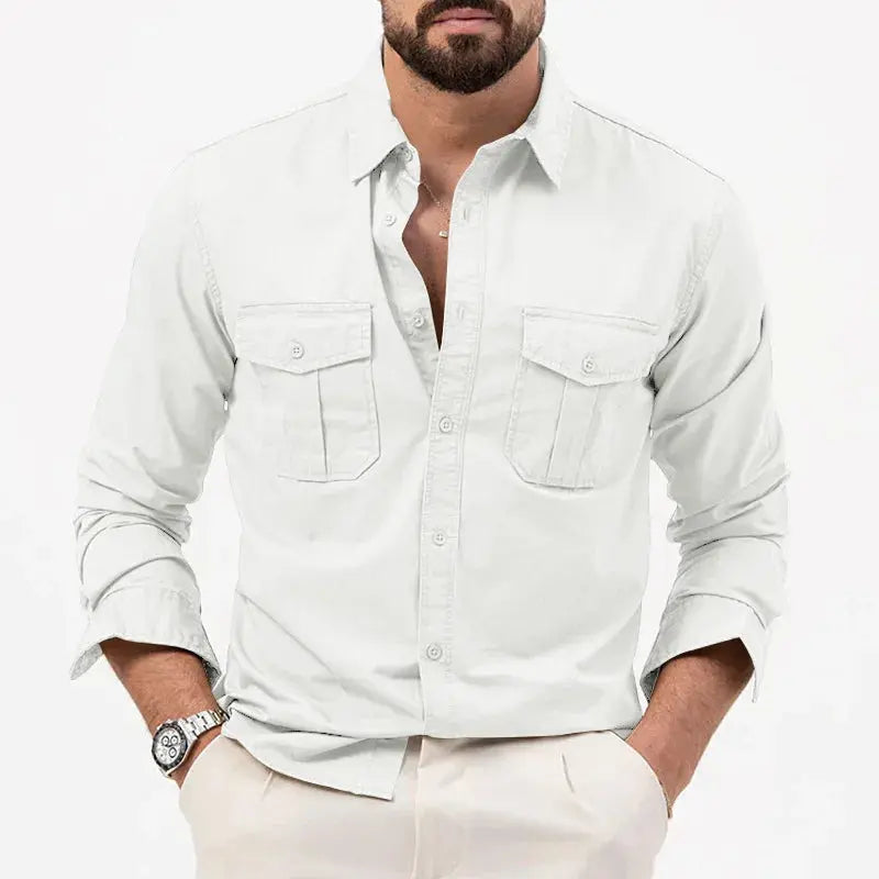 Men's Casual Button-Up Shirt | Long Sleeve