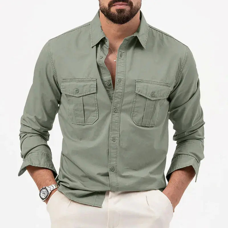 Men's Casual Button-Up Shirt | Long Sleeve