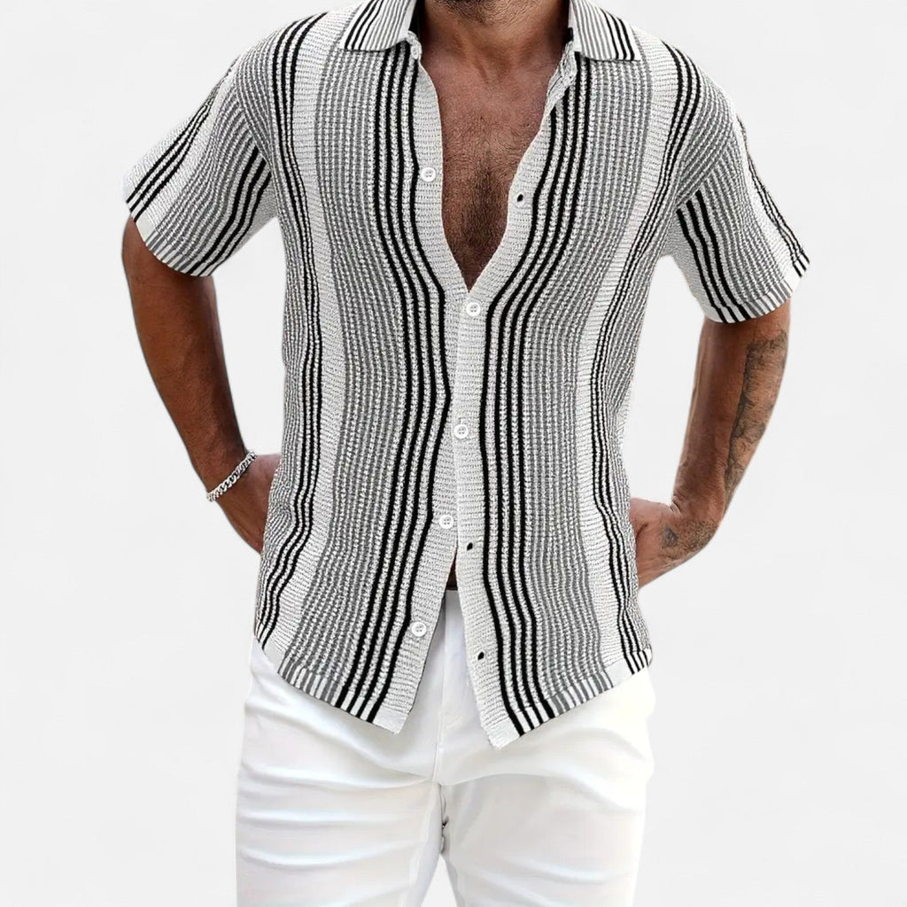 Men's Striped Shirt | Short-Sleeve