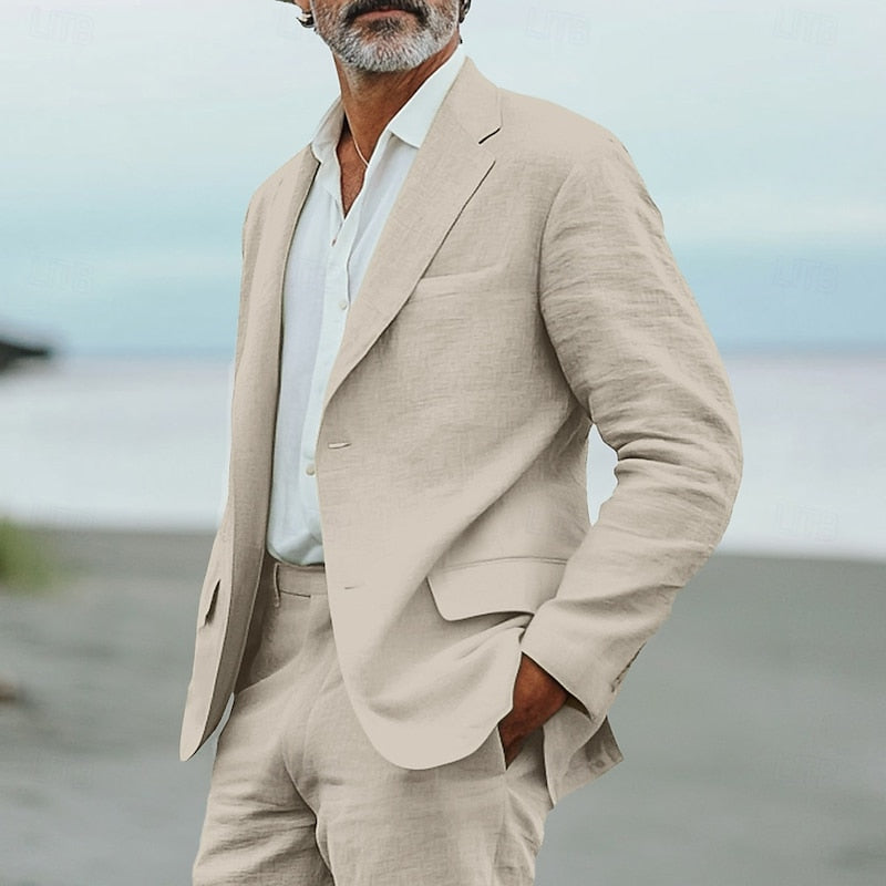 Men's 2-Piece Linen Suits | Lightweight