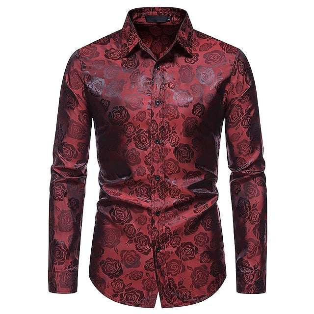 Men's Slim Fit Evening Shirt | Long Sleeve