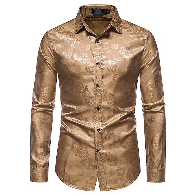 Men's Slim Fit Evening Shirt | Long Sleeve
