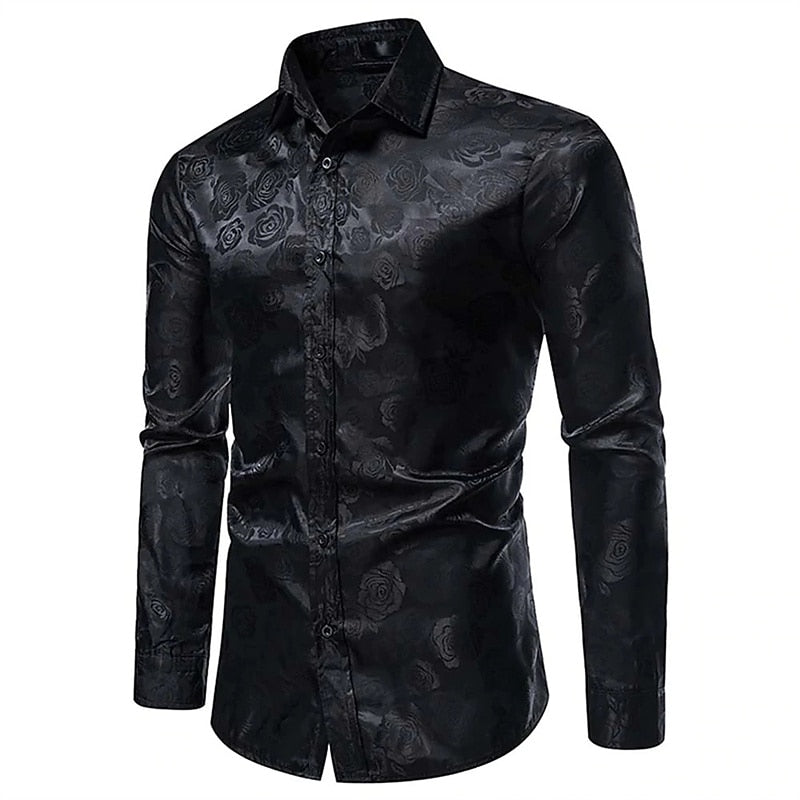 Men's Slim Fit Evening Shirt | Long Sleeve