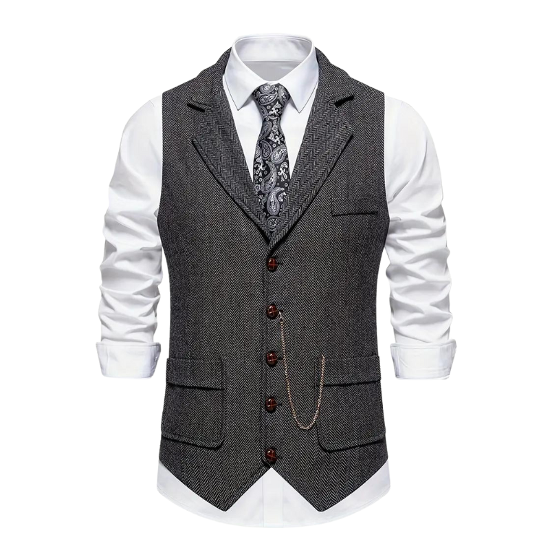Men's Formal Waistcoat | with Notched Lapel