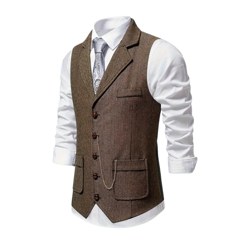 Men's Formal Waistcoat | with Notched Lapel