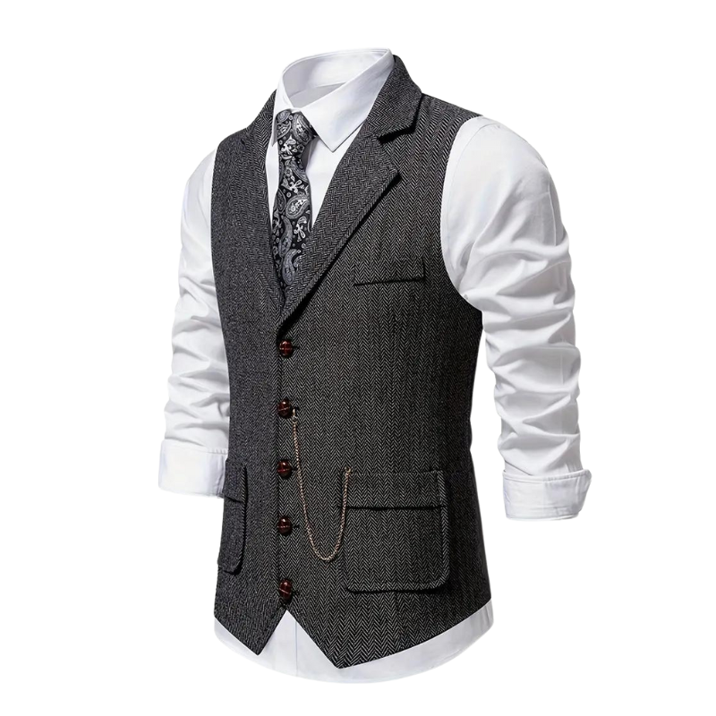 Men's Formal Waistcoat | with Notched Lapel