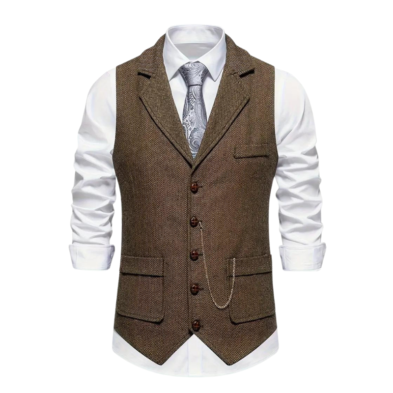 Men's Formal Waistcoat | with Notched Lapel