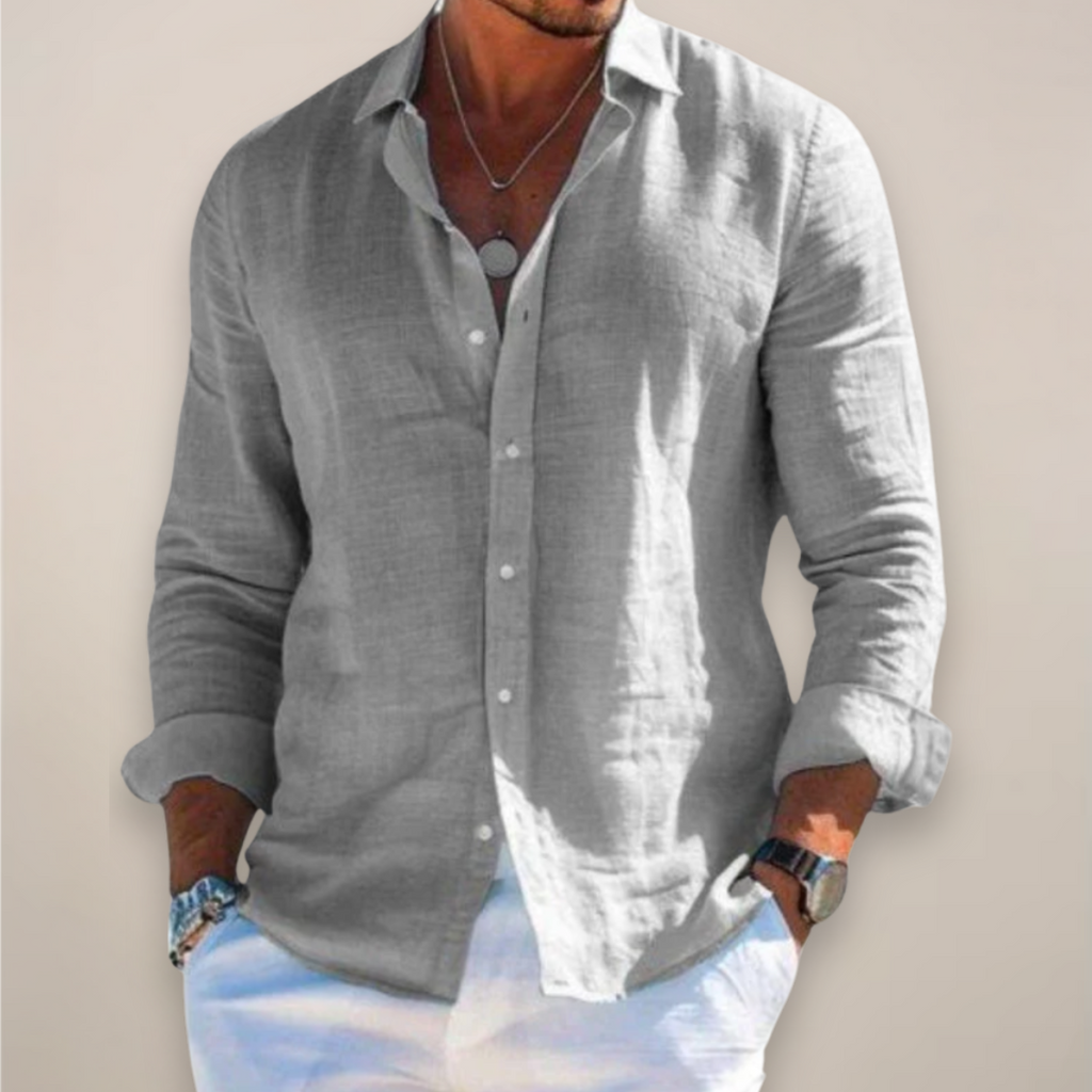 Men’s Casual Button-Up Shirt | Long Sleeve