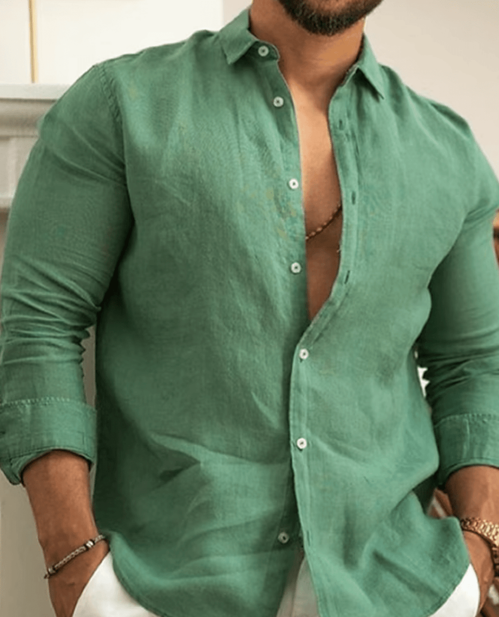 Men's Linen Shirt | Leisure