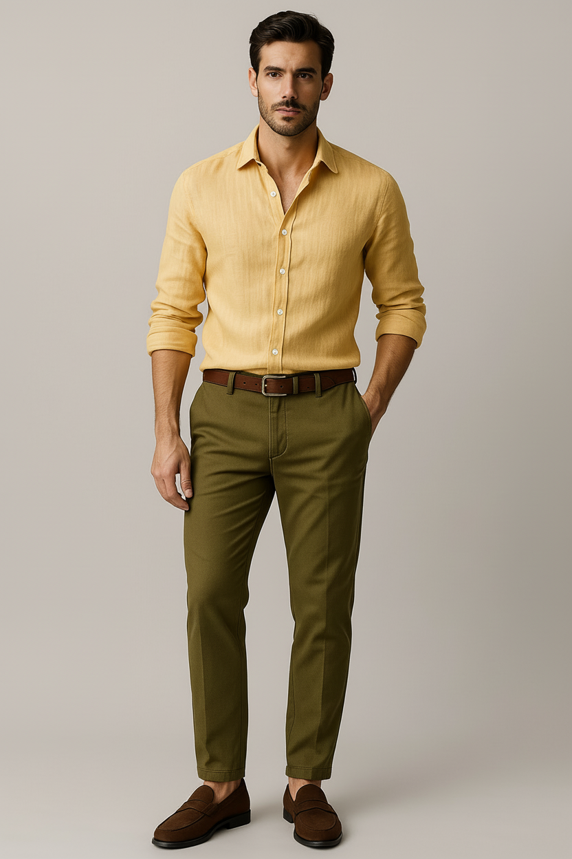 Men’s Casual Button-Down Shirt | Long Sleeve
