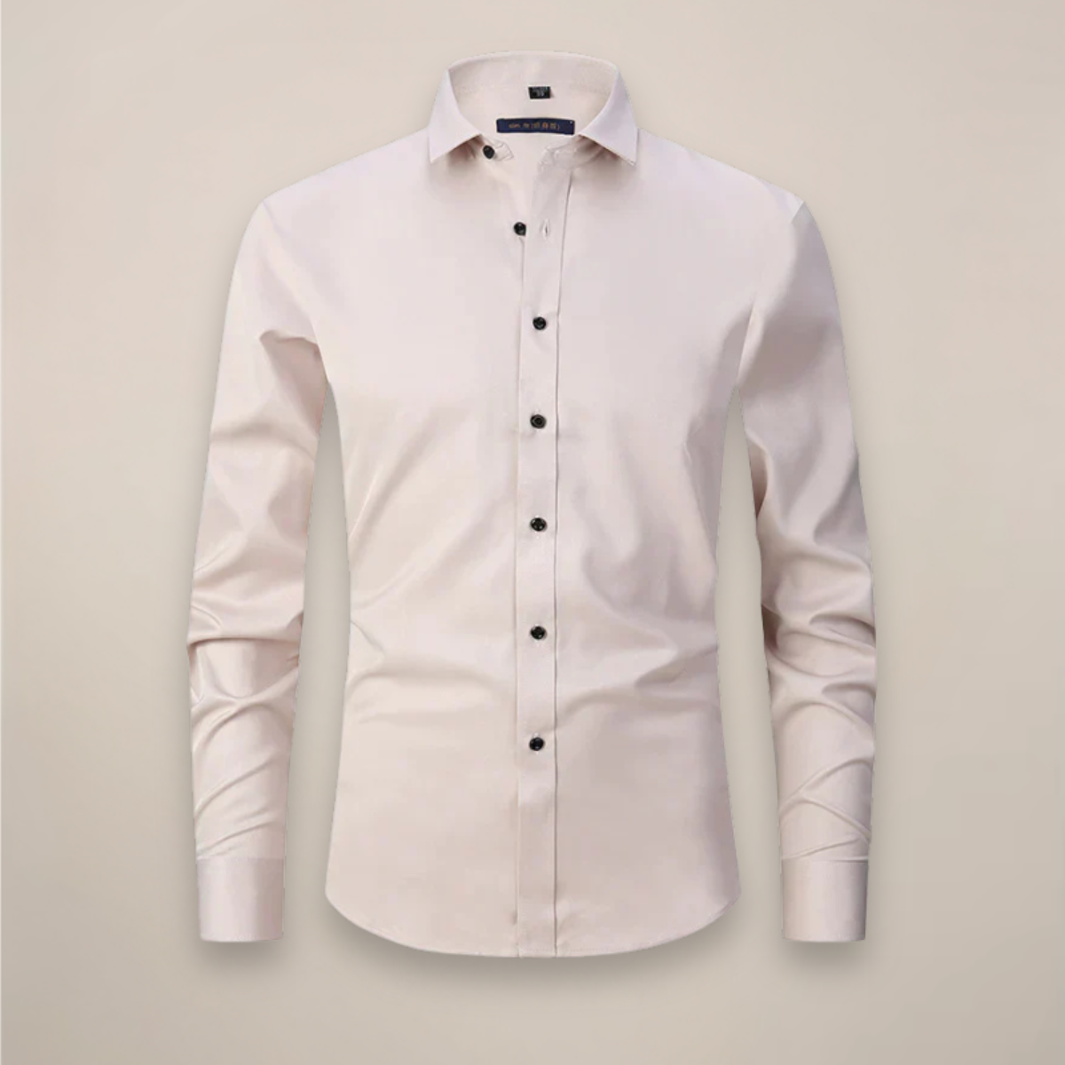 Men's Long Sleeve Button-Down Business Shirt | Breathable