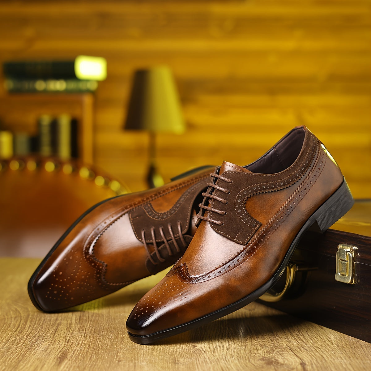 Men's Formal Brogue Oxford Shoes | Wingtip