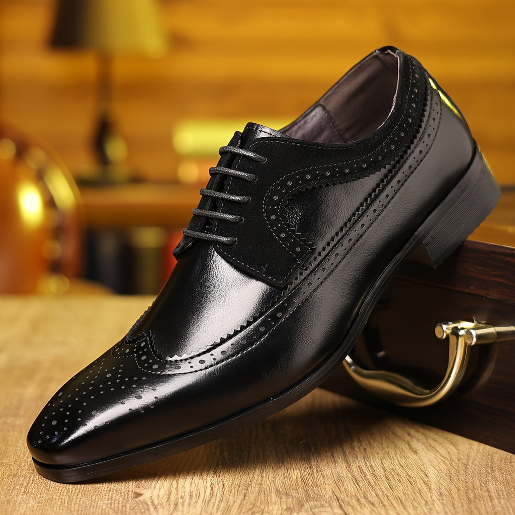 Men's Brogue Wingtip Oxford Shoes | Laced