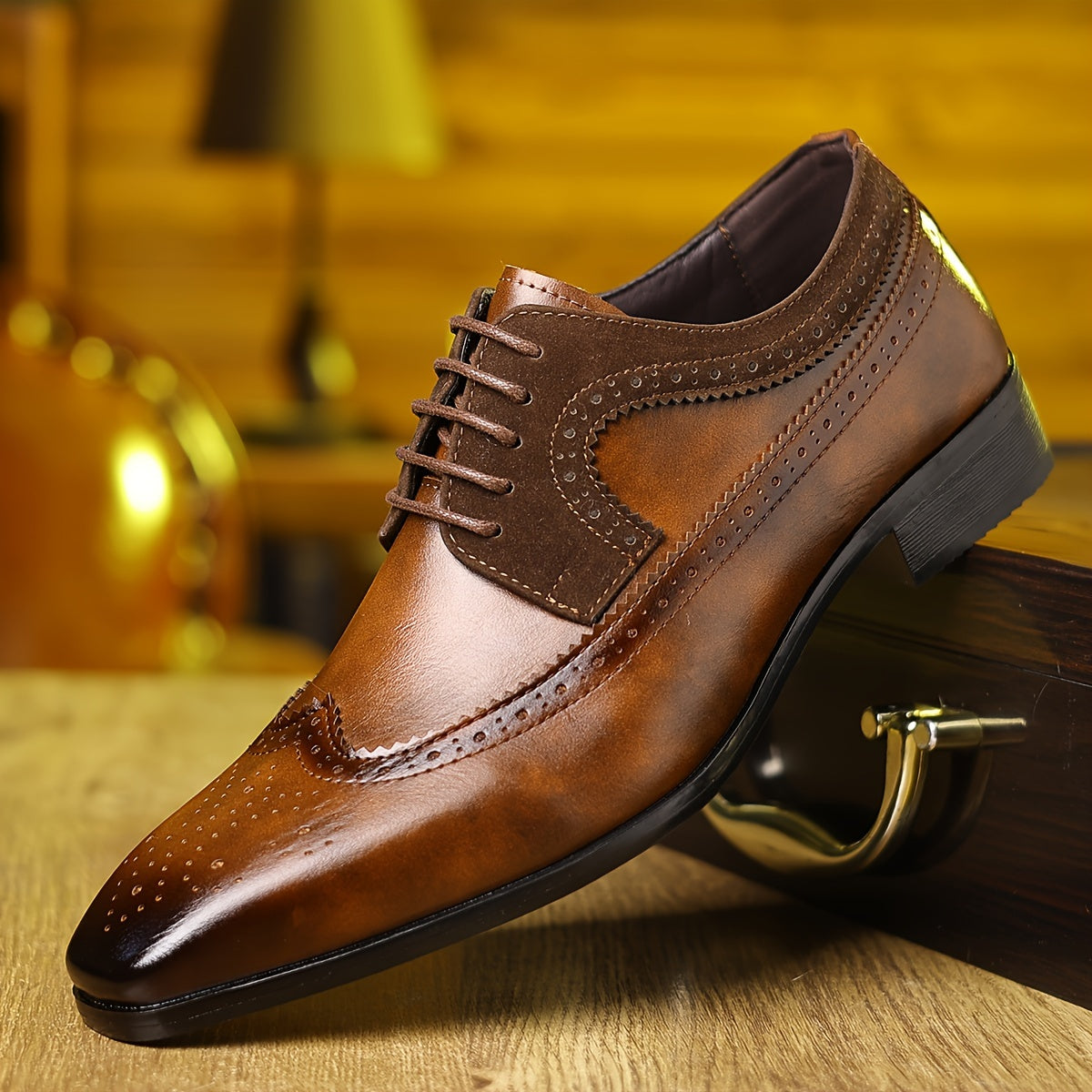 Men's Formal Brogue Oxford Shoes | Wingtip