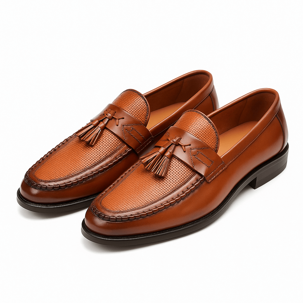 Men's Business Casual Loafers with Tassels | Slip-On
