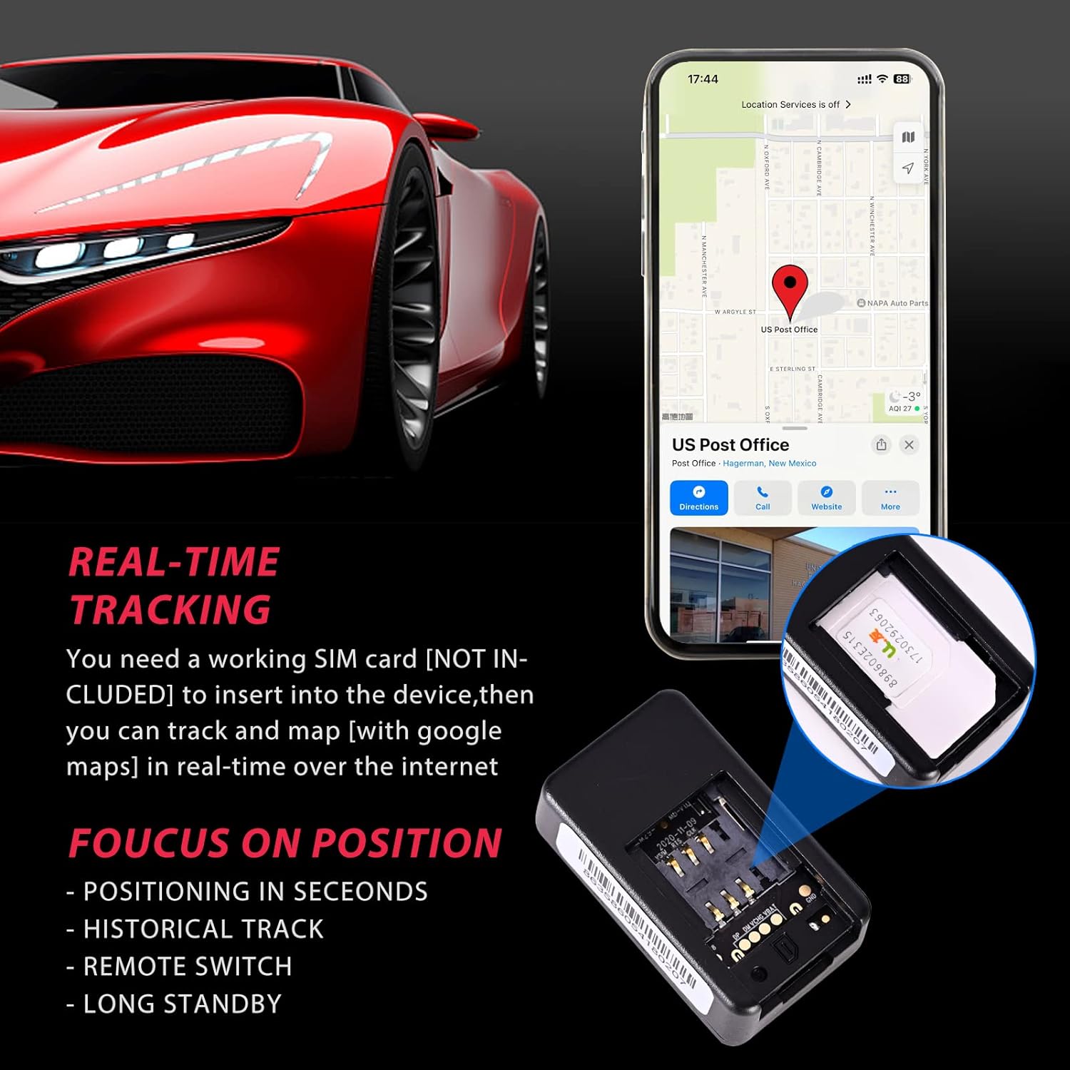 Compact GPS Car Tracker for Secure Tracking