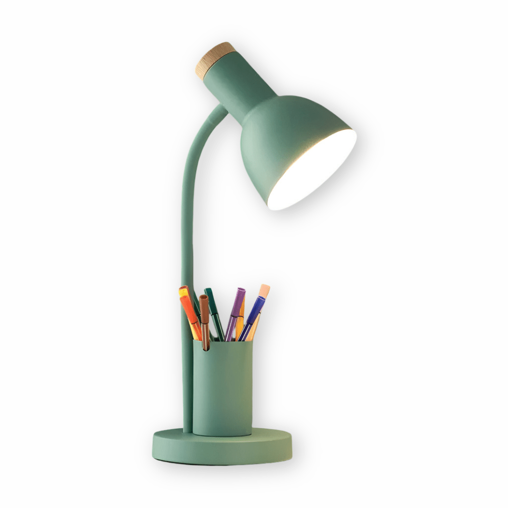 Modern LED Desk Lamp with Pen Holder for Office & Home
